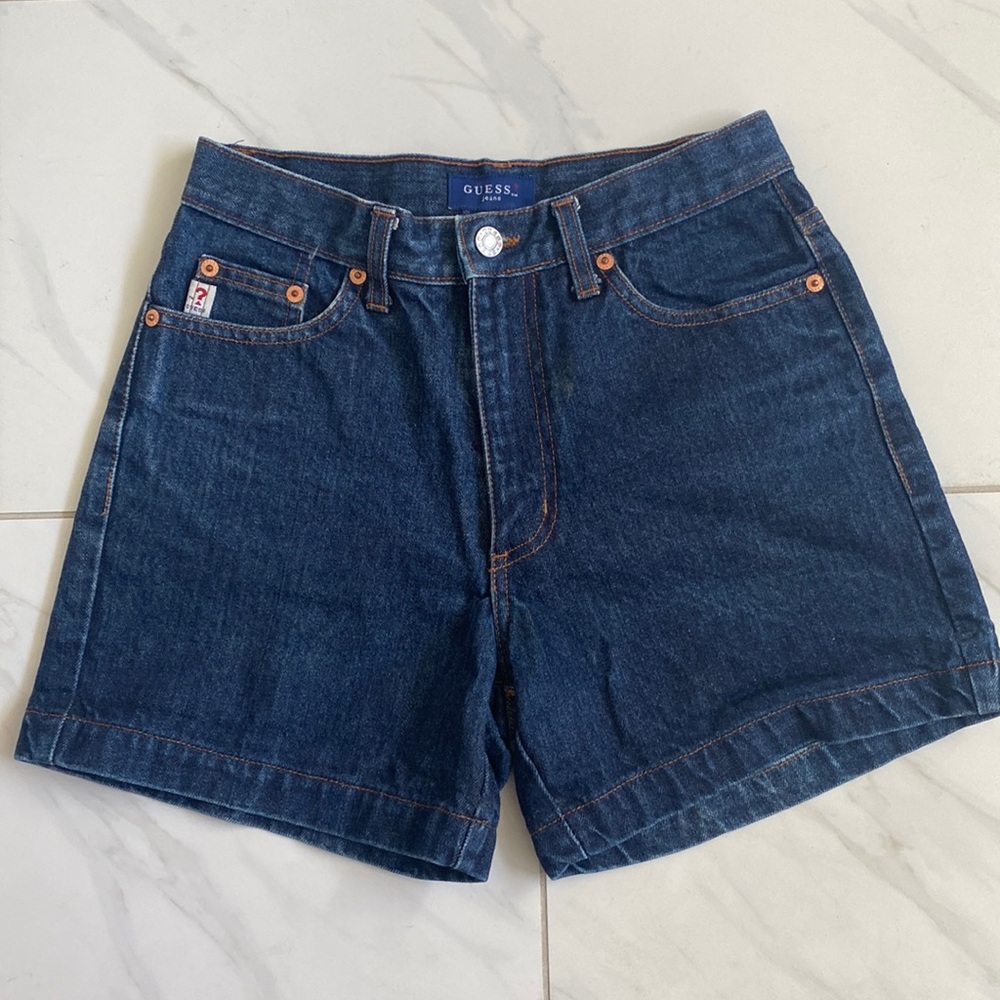 Vintage Guess mid- rise Jean shorts